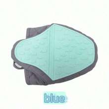 قفاز خبز متعدد الوظائف من السيليكون مع وسادة عازلة للحرارة - قفاز مطبخ مضاد للحرق مناسب للأطباق والصواني والأطباق - إكسسوار ضروري للمنزل