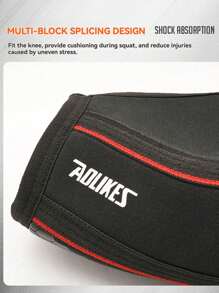 AOLIKES 1 Pair 7mm Neoprene Compression Knee Sleeves, Non-Slip Silicone Knee Support For Weightlifting, Squats, Fitness, Strength Training Gym Accessories Knee Support Sports Knee Pads Gym Knee Pads - Multicolor - View 5