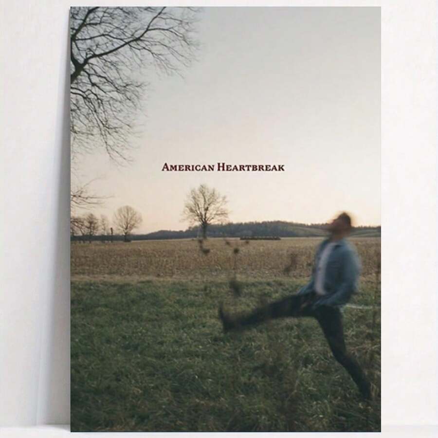 Framed Hip-Hop Spirit 4-Piece Canvas Art Set – Bryan Music Album Cover Posters, Modern Teen Room Decor, , Indoor Wall Accent