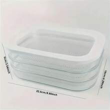 三层防漏食品保鲜盒带盖 - 非常适合存放冷切肉、火鸡和香肠 - 耐用塑料材质，厨房必备 - 圣诞节保鲜佳品，防漏且可重复使用，适用于微波炉和洗碗机 - 厨房必备，圣诞节礼物，新年礼物 - 多色-三層 - 查看 3