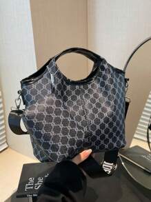 Boutique And Versatile Handbag For Women, Shoulder Large Capacity Phone Bag, Contrasting Color And Versatile Small Bag, Solid Color And Minimalist Bag, High-End And Beautiful