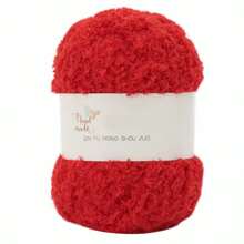 3 Stücke/Pack 50g/1,76oz Korallenfleece Garn Bälle für selbstgemachtes Stricken von Schals, Taschenmaterialien