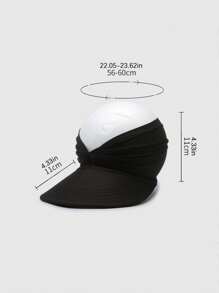 Sombrero de sol plegable de poliéster de ala extra ancha para mujer, con protección UV, sombrero de playa elegante con correa para la barbilla ajustable y a prueba de viento, sombrero de sol de verano empaquetable, liviano y transpirable