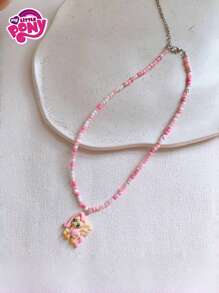 MY LITTLE PONY 1 件可爱卡通串珠项链 - 人物吊坠、感恩节、圣诞节、生日、万圣节装饰创意礼物、婚礼回礼、动漫爱好者、适合派对礼物的家居装饰、家居、派对用品、情人节礼物、生日装饰和礼物