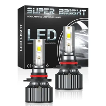 XWQHJW 2pcs Car Headlight H4 H7 LED Bulb H11 9005 HB3 9006 HB4  9007 Led Lights 20000LM 12V
