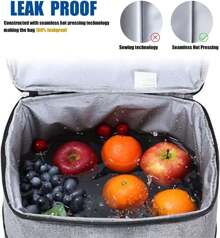 Mochila termostática para picnic, nevera de gran capacidad, bolsa térmica, impermeable, portátil, ideal para picnic, playa, camping, barbacoa, senderismo (negro)