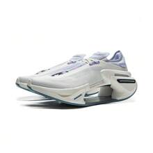 LI-NING 李宁 SHADOW 3 男女通用缓震回弹速度跑鞋 - 香檳白/淡暮藍 - 查看 4