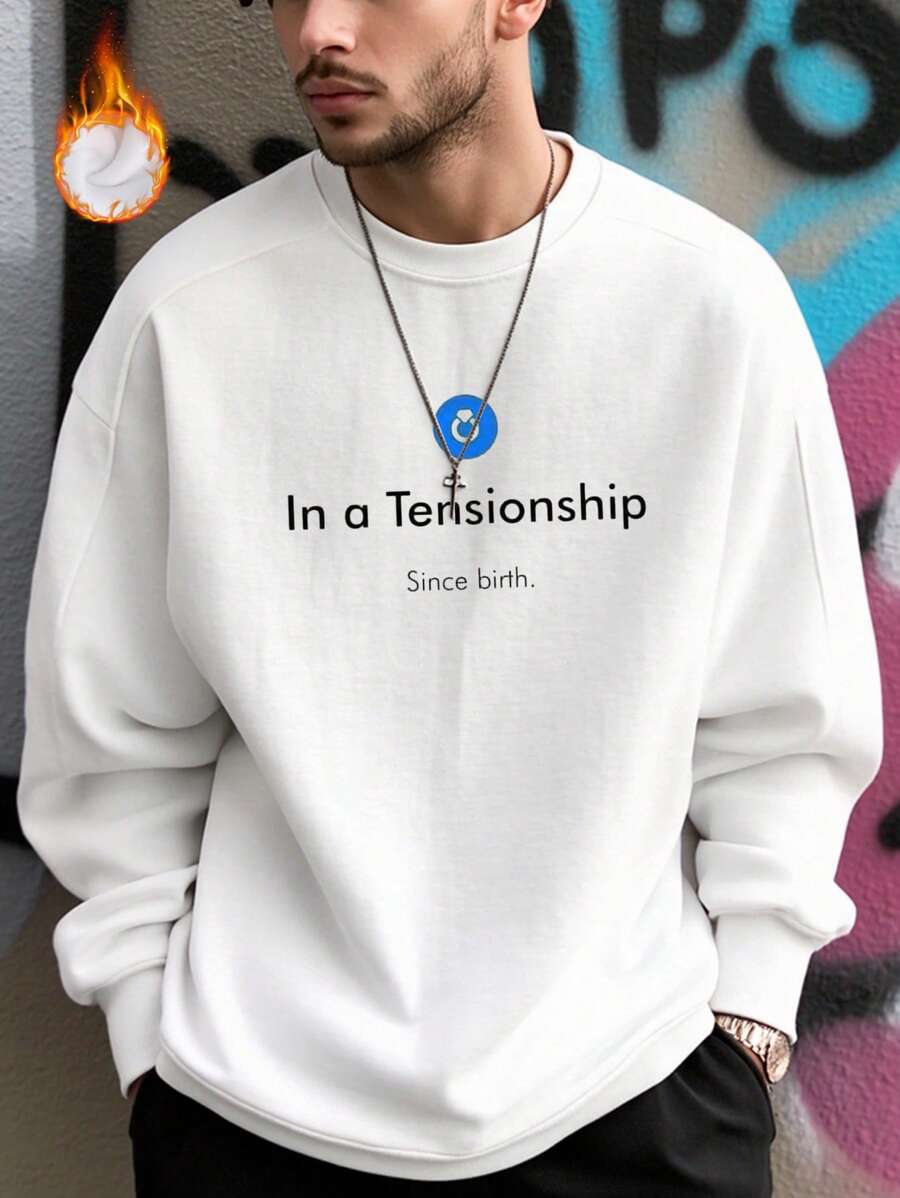 Personalized Alphabet Slogan,Humor and Philosophy,men's casual sports jersey, containing cotton, autumn and winter versatile, cold weather clothing, padded soft and comfortable,oversized,unisex, streetwear, layering