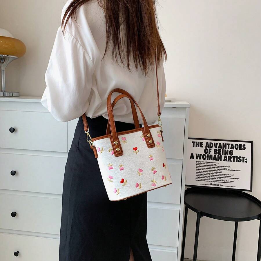 New Fashion Women Handbag Bucket Shape Shoulder Bag Crossbody Bag Texture
