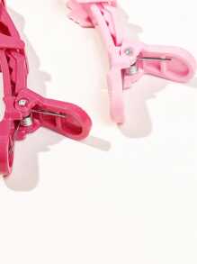 6 件装新款时尚彩色手指形发夹，鳄鱼发夹美发专业沙龙发夹鳄鱼发夹理发师配件或日常使用