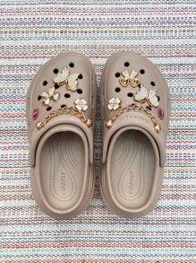 Chinelo babucha de salto alto 100% EVA com aleatoriamente freeware pingente - Macio e Confortável