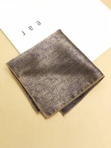 1pc Men's Solid Color Pocket Square Handkerchief, Suitable For Suits And Business Attire