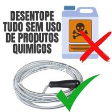 Fio Desentupidor 7 Metros de Aço Espiral Flexível com Manivela para Tubulação Vaso e Pia Fácil Manuseio