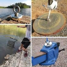 4.8cm Diameter Strong Neodymium Magnet Fishing Kit, Suitable For River Fishing And Magnet Fishing, Suitable For Home, Kitchen, Indoor And Outdoor Use