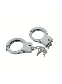 Multi-Colored Women's And Men's Costume Props Fake Handcuffs And Keys, Suitable For Halloween Party Pranks, Cosplay Character Props