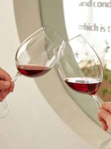 2/4/6PCS Unbreakable Transparent Wine Glasses Tritan Plastic Dishwasher Friendly Glassware Suitable For Camping Parties, Party, Birthday Decoration, Gift For Father