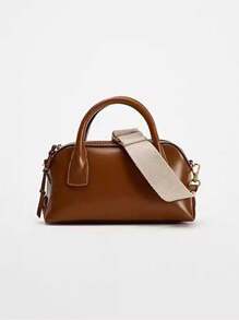 女士独特保龄球形状包，2025 新款时尚百搭高端优雅斜挎包和单肩包