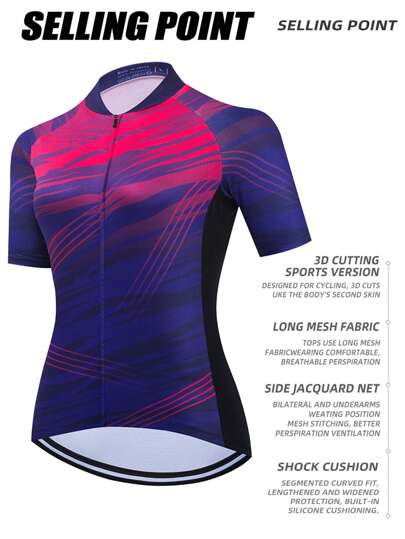 Women's Cycling Jersey Summer Anti-UV Cycling Bicycle Clothing Quick-Dry Mountain Female Bike Clothes Short Jersey