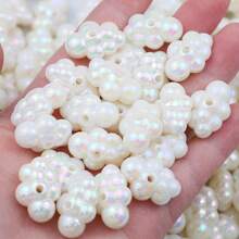 10/20/30 件亚克力云散珠，适合 DIY 珠宝制作，用于耳环和项链工艺品 - 白色雲朵 - 查看 4