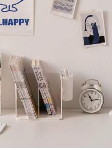 1 szt. Lihe 951 Little Bear Desktop Book Standing Multi-Functional Storage ShelfProsta i słodka półka do przechowywaniaDesktop Portable Shelf
