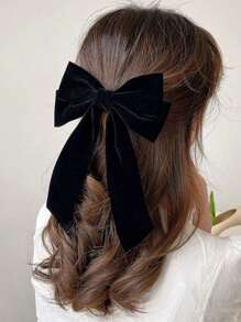 1 Pieza de Elegante y de Alta Gama Clip de Primavera con Forma de Lazo, Accesorio de Cabello Minimalista de unicolor, Apto para Atuendos Diarios de Mujer con Ropa de Estilo Escolar