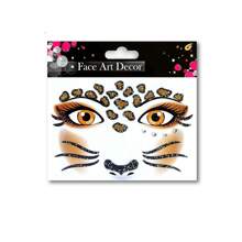 4件套时尚化妆舞会动物发带发卡道具批发豹纹发带豹纹猫耳朵发孔套装适合派对穿着化妆舞会穿着节日礼物生日礼物豹纹耳朵三件套+豹纹脸贴豹纹耳朵三件套+咖啡星纱裙舞会万圣节 - 彩色 - 查看 14