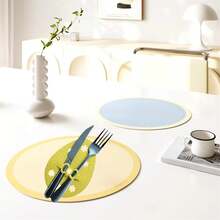 4 Pcs Easter Egg Shaped Cutlery Holder Felt Flatware Bags Table Decorations For Party - Yellow - View 6