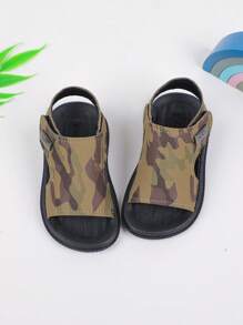 新款儿童凉鞋，夏季软底防滑幼儿运动鞋，沙滩百搭小凉鞋 - 棕色 - 查看 8