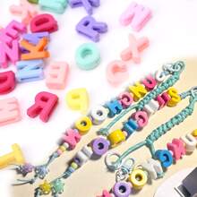 1pc Acrylic Custom Letter Keychain, Hand-Woven, Colorful Stars & Butterfly Beads, Bag Pendant