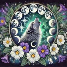 Kits de pintura de diamantes 5D con animales y flores, cristales especiales redondos, artesanía en mosaico para decoración del hogar, ideal para uso personal y de regalo