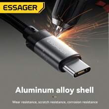 ESSAGER Cavo audio adattatore da Type C a 3,5 mm per telefono cellulare e auricolari
