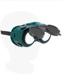Gafa lente goggles para soldar  herrero una sola sombra fija  #5 sombra de cristal oscuro - Negro - Ver 2