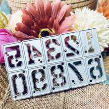 Digital Decoration Metal Cutting Dies For Numbers Card DIY Scrapbooking Embossing Stencil Paper Craft Album Template Dies - Silver - View 3