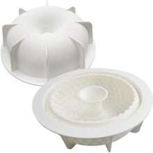 1pc Silicone Round Single Hollow Mousse Cake Chocolate Pudding Cookie Mold Ice Cake Mold Kitchen Handmade DIY Tools