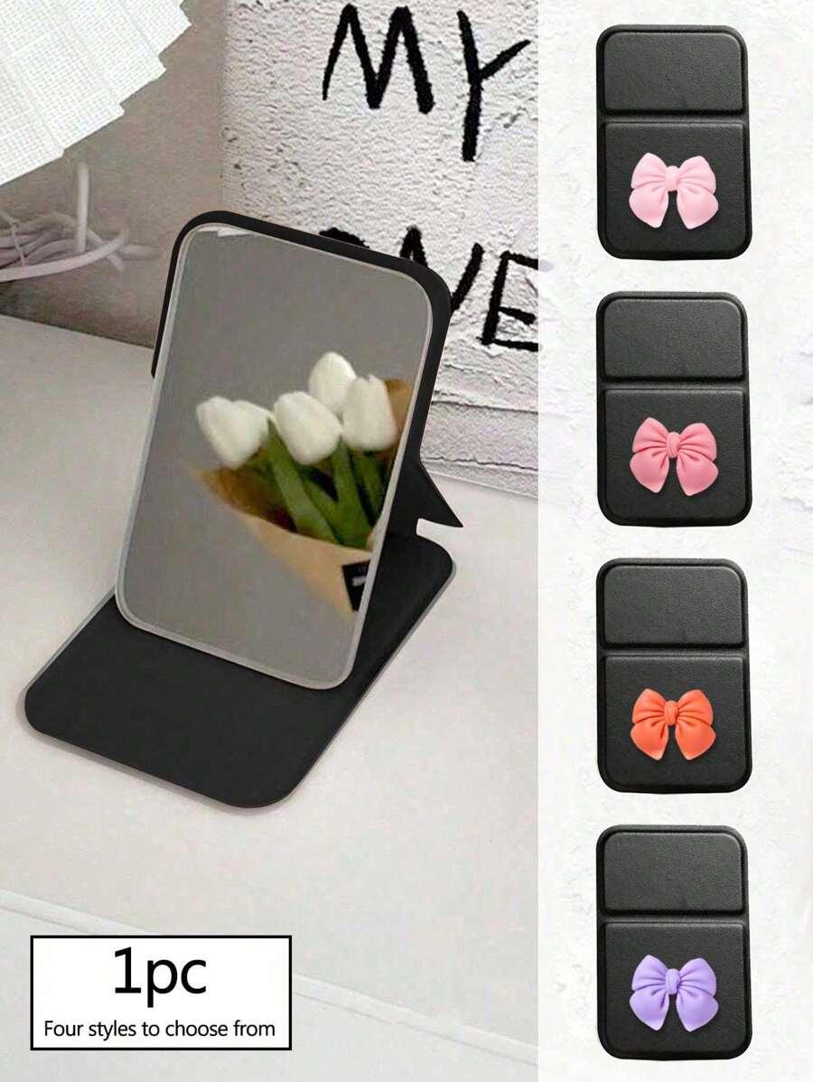 Gương mỹ phẩm cầm tay mini có thể gập lại hình hoa hồng cam tím, Gương mỹ phẩm cầm tay, Joker đen, Gương mỹ phẩm đứng, Gương du lịch, Sản phẩm làm đẹp, Gương mỹ phẩm để bàn, Gương để bàn hình chữ nhật nhỏ gọn có thể gập lại Gương mỹ phẩm đơn giản nhỏ gọn, Gương mỹ phẩm cầm tay du lịch Thích hợp cho phụ nữ làm quà tặng - Món quà tuyệt vời nhất cho mẹ và giáo viên. - màu đen - Xem 1