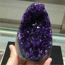 1 件华丽天然紫水晶簇装饰，200 克水晶，适合节日礼物