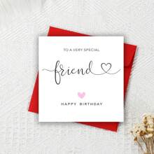 For Him, Happy Birthday Funny Greeting, Funny Birthday Cards, Special Friend Birthday Card, Happy Birthday, Pink Heart Age Card For Her, Birthday Gift For Good Friends - Multicolor - View 4