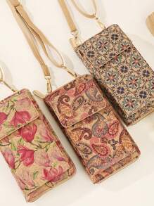 1pc Vintage Multifunction Phone Wallet/Coin Purse/Crossbody Bag Suitable For Daily Use Phone Bag For Women Wallet Purse Wallet