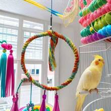 1 Piece Of TPR Bird Stand Spring And Summer Bird Outdoor Toy Parrot Stand Indoor Bird Cage Decoration Is Suitable For Bird Grinding Claws To Relieve Boredom Of Roosting Birds