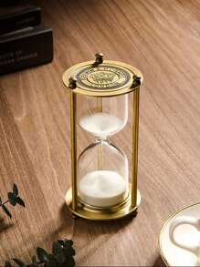 1 件高端金属计时器，家居装饰，客厅，办公室，会议室，餐桌配件，复古，厨房装饰，酒吧，咖啡厅，艺术餐桌装饰最佳礼物 - White sand - 查看 3