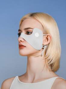 1pc GOLOVEJOY Summer Solid Color Versatile Face Cover, UV Protection, Eye Shaded, Sweat-Absorbent, Breathable, Ice Silk Face Cover - Unisex, Suitable For Cycling, Driving, Outdoor, Sunblock, Sports - Multicolor - View 4