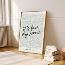 1 件带框/无框书卷气墙壁艺术海报帆布印刷极简主义第四翼名言画，适合读书俱乐部、现代家居卧室宿舍公寓装饰