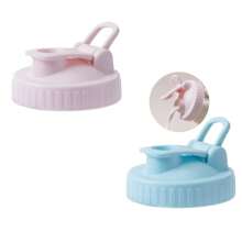 2 件常规口径 70/86 毫米梅森罐倾倒嘴，梅森罐罐盖，带防漏密封翻盖，可重复使用的塑料罐盖，用于饮用沙拉酱倾倒，罐盖，彩色 - 彩色 - 查看 17