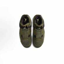 Nike 男子 Air Jordan 4 复古鞋中性百搭休闲鞋运动跑步篮球鞋帆色/金属金-黑色（FB9927-200） - FB9927-200 - 查看 4