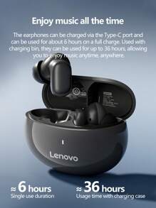 Lenovo 联想TA200-超短柄无线耳机，轻巧舒适不压耳，高颜值耳机仓，大容量持久续航，HiFi高清音质，兼容多种设备，适用于办公、运动手机电脑 - 彩色 - 查看 6