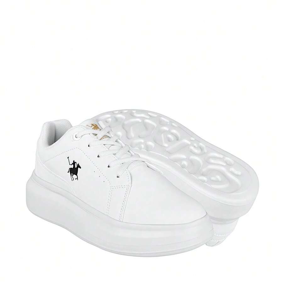 TENIS DAMA POLO L111-9 SIMIPIEL BLANCO - Blanco - Ver 1