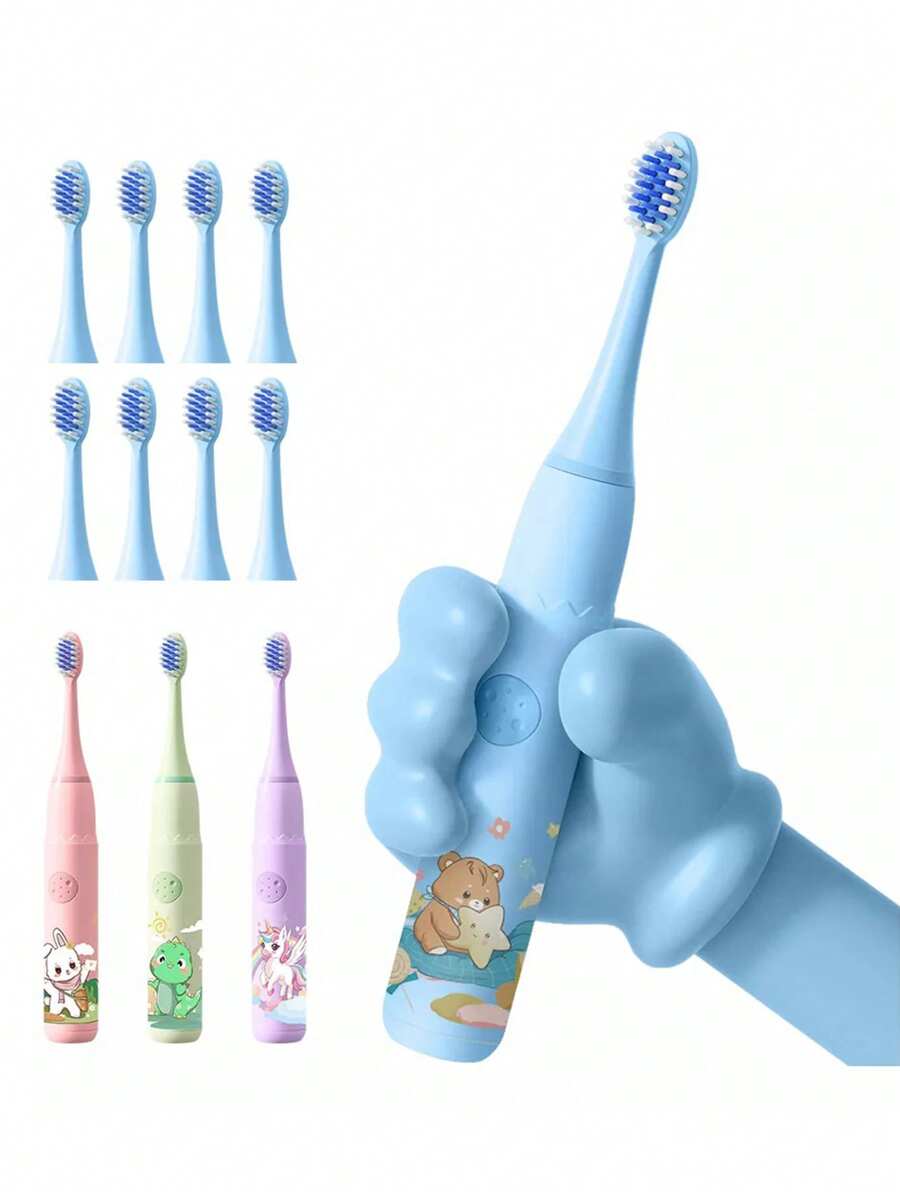 Cepillo Electrico Niño Dental Recargable+8cabezales Gratis