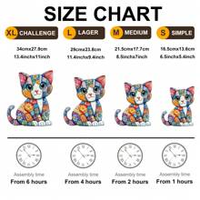 Patchwork Koala / Wall Rat / Patchwork Cat Wooden Jigsaw Puzzle, Exquisite Paper Box, Shaped Puzzle Toy, Unique Gifts For Kids, Asymmetrical Animal Shaped Wooden Puzzle, Art Deco Painting