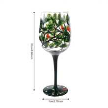 Seasons Tree Wine Glasses Hand Painted Wine Glass Fall Leaves Flower Seasons Colored Wine Glasses For Wine Cocktails Novelty Gift For Birthdays Weddings Valentine's Day