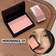HERORANGE轻盈哑光腮红 质地细腻 自然柔和 低饱和度 哑光修容腮红 提亮 防水 防汗 情人节 音乐节 必备礼物 - 彩色 - 查看 17